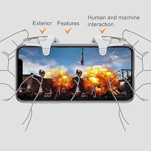 2pcs Mobile Phone Game Trigger for PUBG Aim